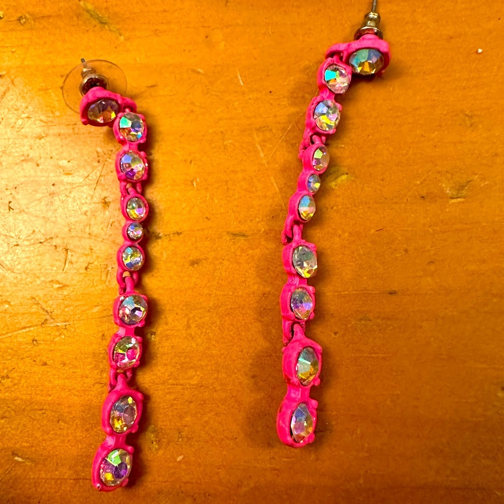 Pink earrings
